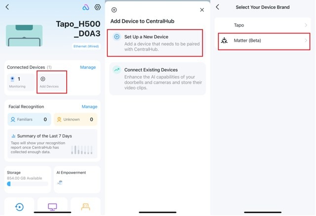 Using Tapo H500 to Control Matter Devices and Bridge Tapo Accessories